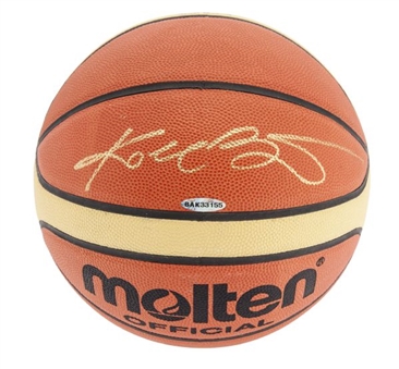 Kobe Bryant Autographed Basketball (Upper Deck Authenticated)